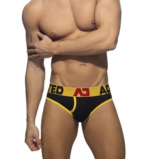 Open Fly Cotton Brief, Yellow