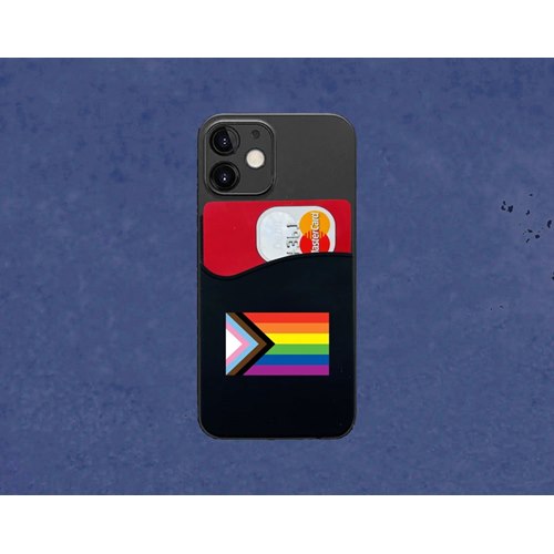 Mobil plånbok Progress Pride-flaggan