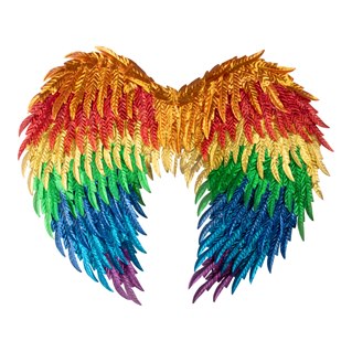 "Feather" Wings rainbow