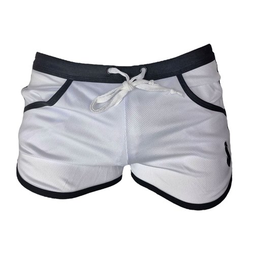 Shorts, inner jock strap, white/white