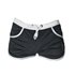 Shorts, inner jock strap, black/white