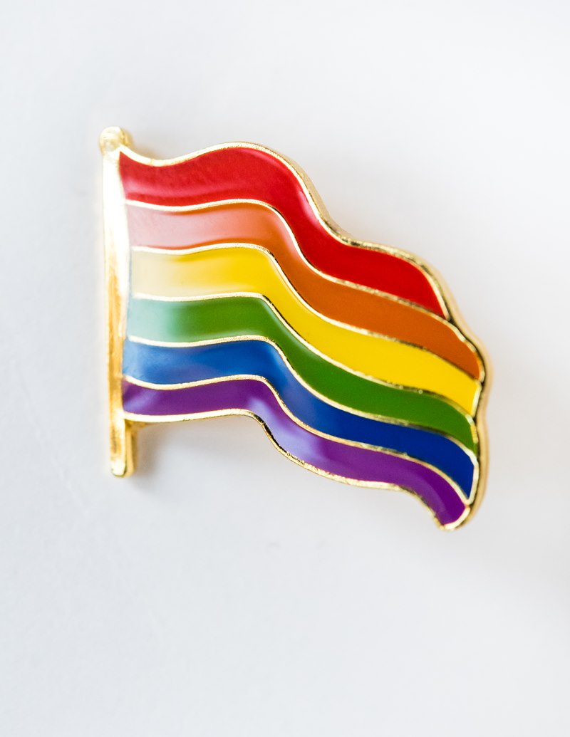 Rainbow Cake enamel pin - lapel pin - hat pin by MightyPop 