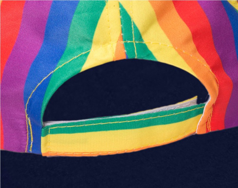 Gay Pride Rainbow Striped Baseball Hat Qx Shop