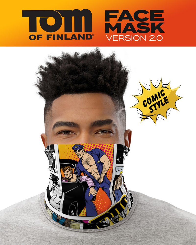 Tom Of Finland Face Mask Comic Qx Shop