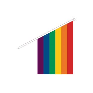 Kioskflagga - regnbågen