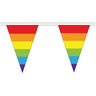 Flaggspel Trianglar, regnbågen 12 flaggor
