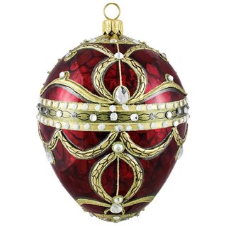 Red Imperial Jeweled Egg