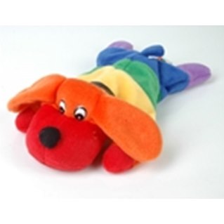 Hund i regnbågsfärger