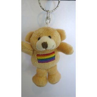 City Bear Rainbow Key Chain
