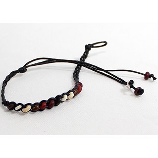Bracelet, leather with BearPride beads