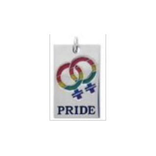Double female Pride pendant