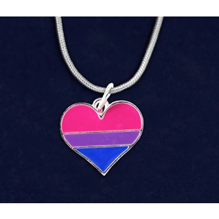 Necklace BiPride Heart