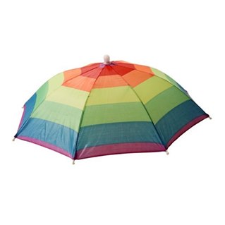 Paraply-hatt regnbågsfärgad