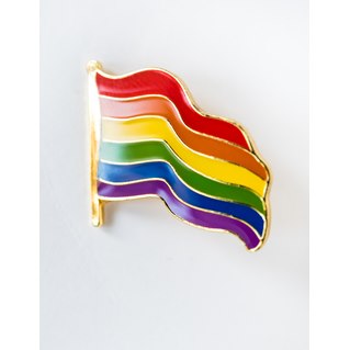 PIN - Regnbågsflagga vågig