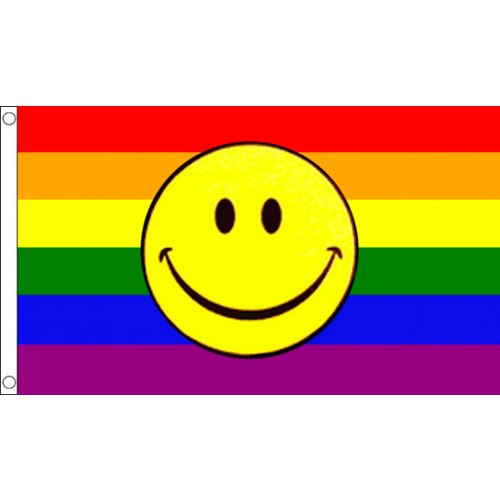 Rainbow Smiley Face 60 x 90