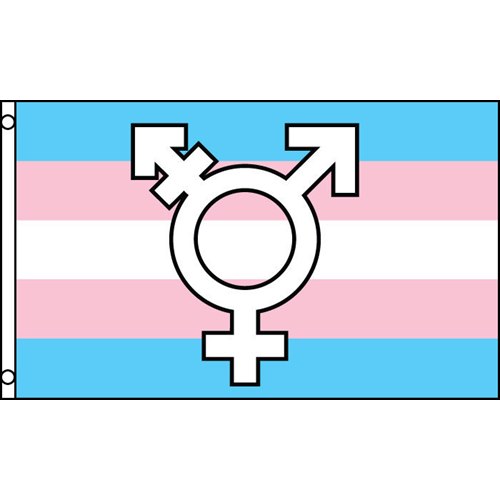 Transgender Symbols -lippu 90x150