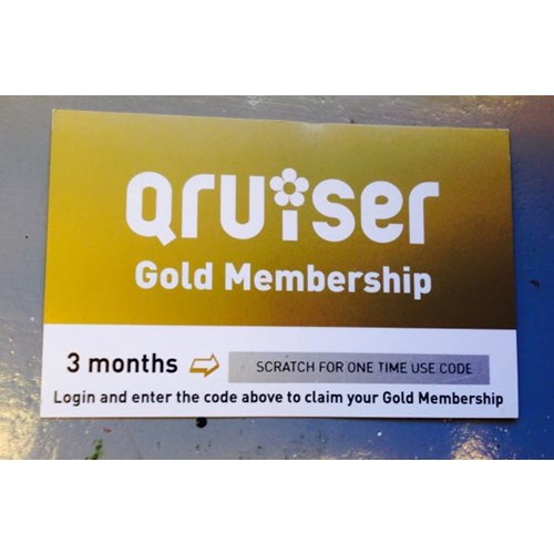 Qruiser Guldmedlemskap 3 månader
