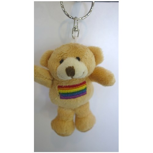 City Bear Rainbow Key Chain