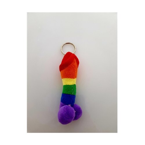 Rainbow Willy Key Chain
