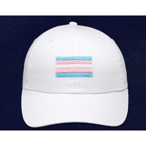 TransPride baseball hat, white