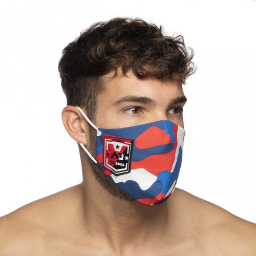 Face Mask - Camo Shield Red