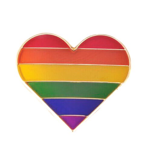Rainbow heart PIN