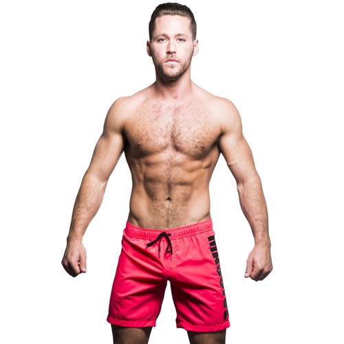 Massive Swim Shorts, Neon Red