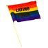 3 Latino Pride Flags on stick