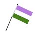Liten Gender Queer Flag på pinne