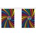 Bunting - 30 small RB swirl Flags with peace symbol