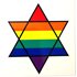 Rainbow Star of David Sticker