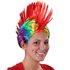 Regnbågsfärgad Mohawk-peruk