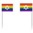 Rainbow Star of David Flag Toothpicks (100 box)