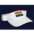 Rainbow visors, white