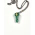 Halsband, Green Aventurine, grön kristalldick