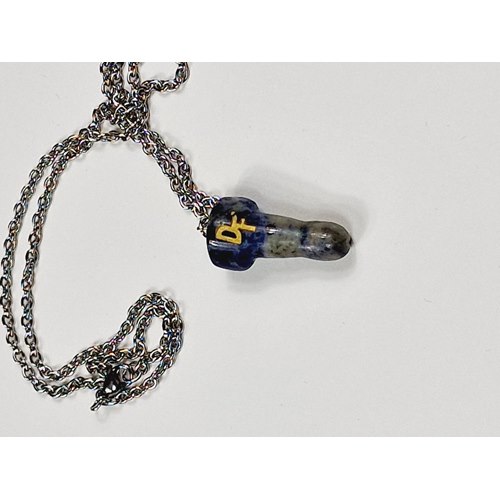 Crystal necklace, Sodalite