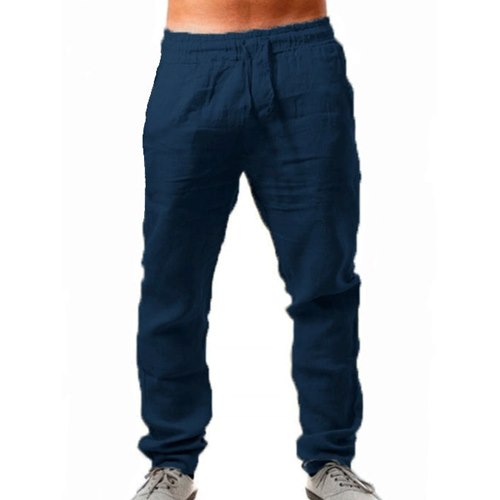 Linen pants, Navy Blue