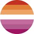 Märke - Sunset Lesbian Pride Flag