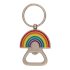 Bottle opener with keychain, Rainbow Arch
