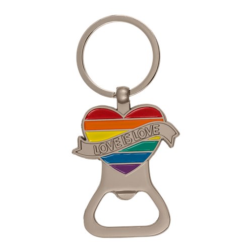 Bottle opener with Keychain, Love is Love