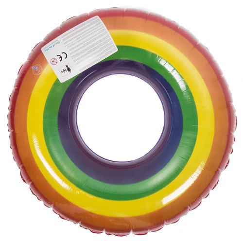 Inflatable swim ring, Rainbow