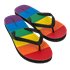 Flip Flops in rainbow colours