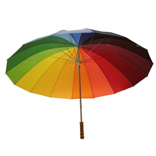Umbrella golf rainbow