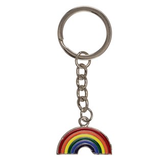 Metal Keychain, rainbow arch