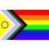 Inclusive Progress Pride lippu, 60 x 90