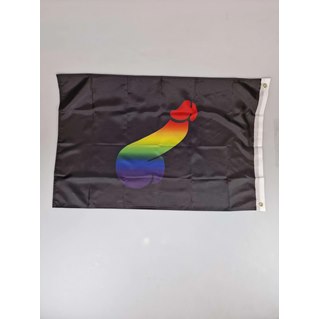 Dick, regnbåge, flaggstång, 150 x 240